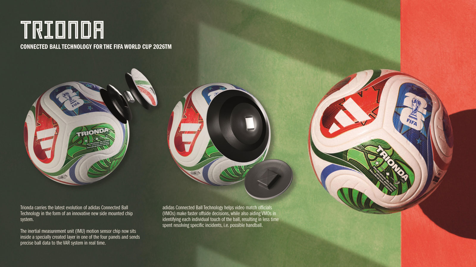 Офіційний м'яч Adidas FIFA 2026 – TRIONDA, вигляд 1