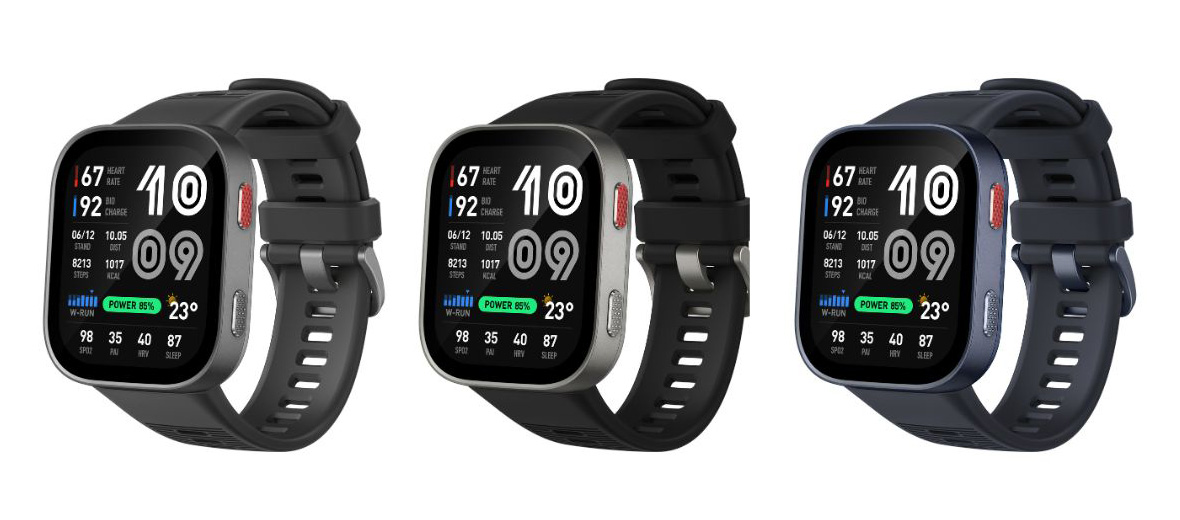 Amazfit Bip Max colour options. Image: Amazfit