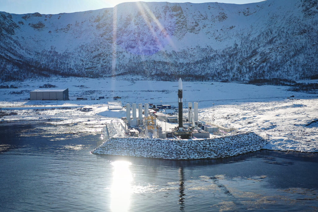 View of the launch pad at Andøya Spaceport.