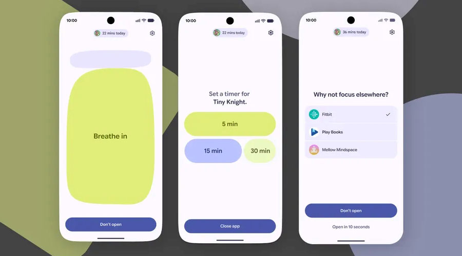 Interface de la fonction Pause Point. Illustration : Google