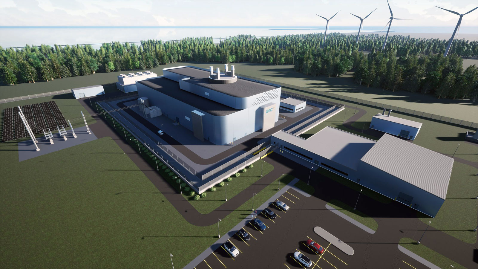 Illustration of the ARC-100 small modular reactor. Image: ARC Clean Technology