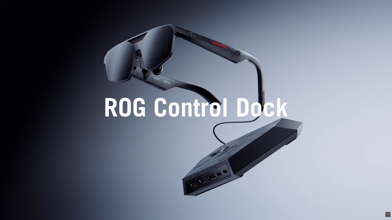 ASUS ROG XREAL R1 AR Gaming Glasses with Dock Station