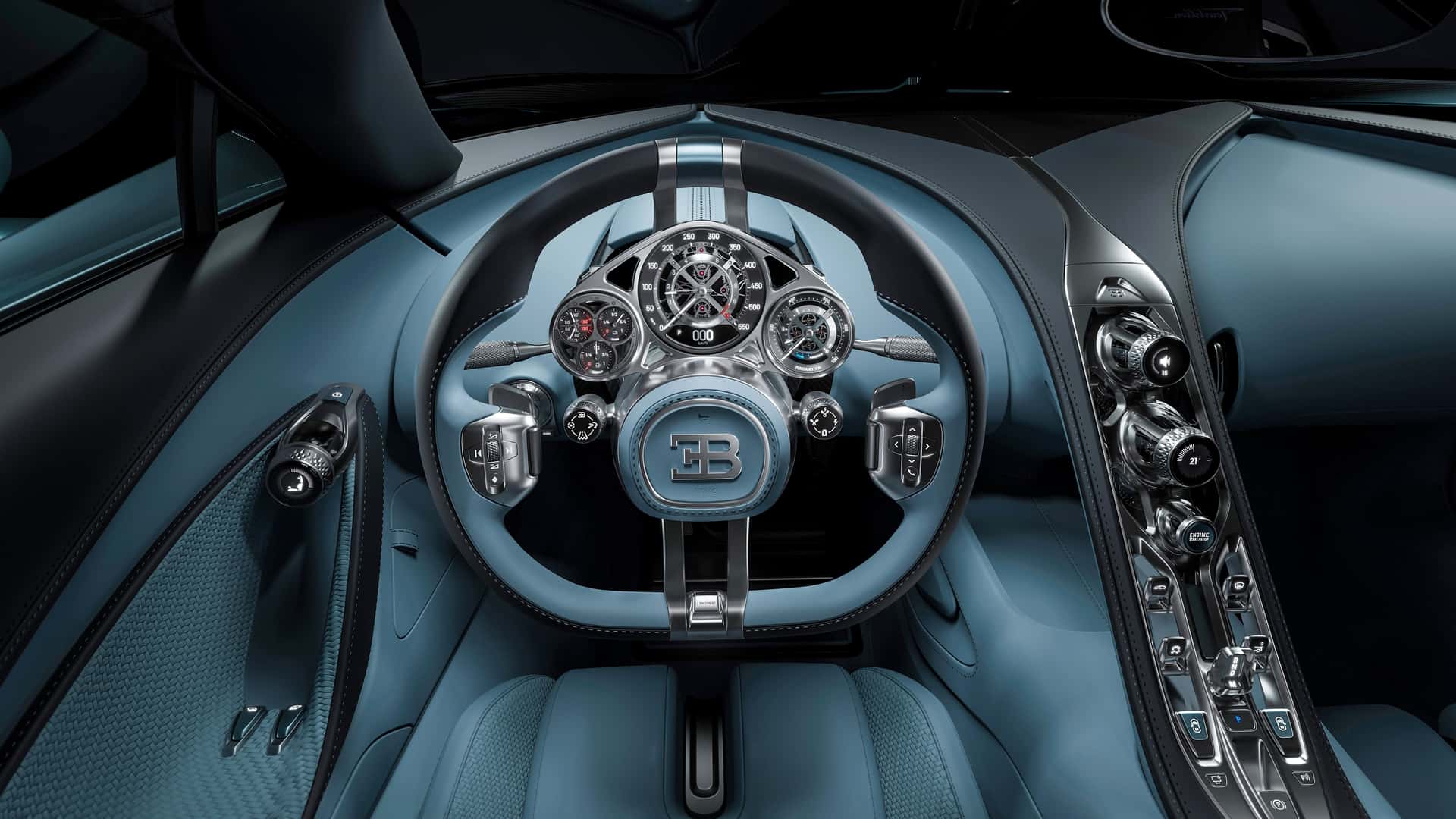 Эргономические решения в Bugatti Tourbillon
