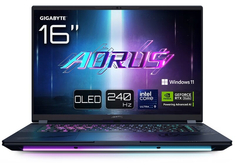 Gigabyte Aorus Master 16 BZH. Иллюстрация: Gigabyte