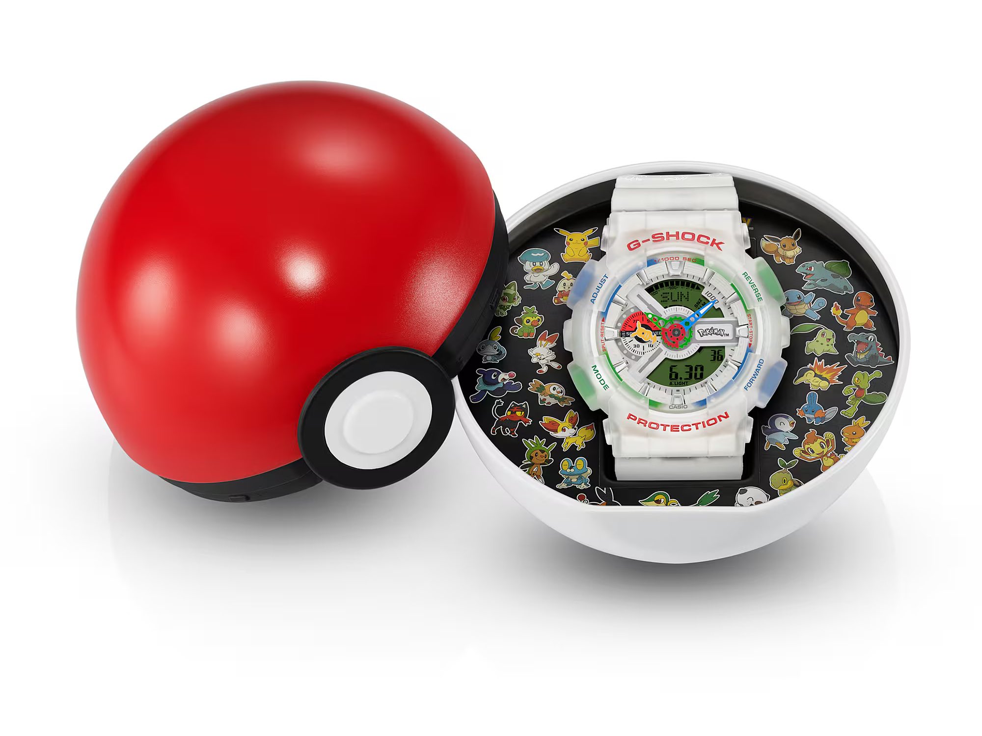 Лімітований годинник Casio G-Shock до 30-річчя Pokémon у тематичному футлярі Poké Ball