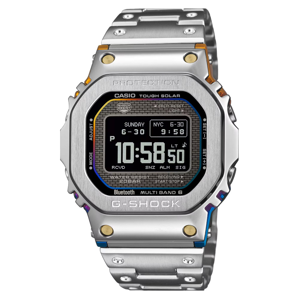 Casio G-Shock GMW-BZ5000RC-1 с градиентным радужным покрытием