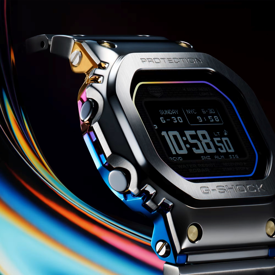 Блеск металлического браслета Casio G-Shock