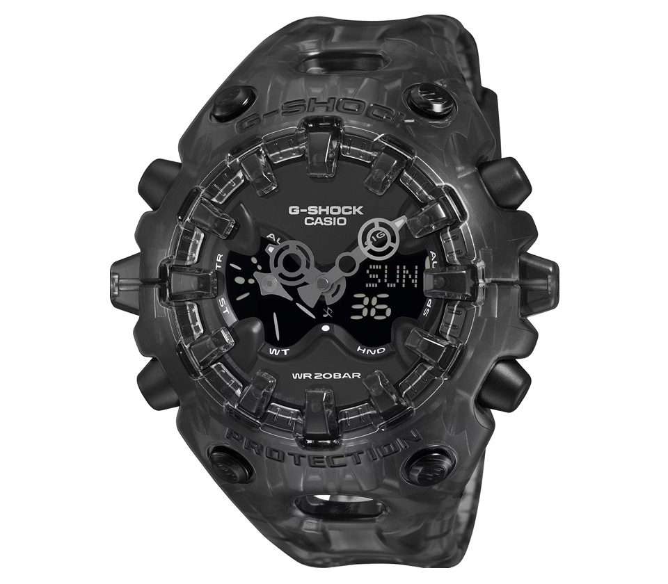 Montre Casio GAV01SKE Transparente Vert Néon