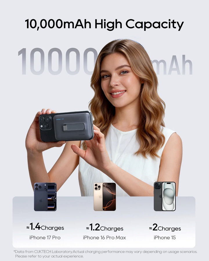 Key specs and features of the Cuktech CP13 Qi2. Image: Cuktech