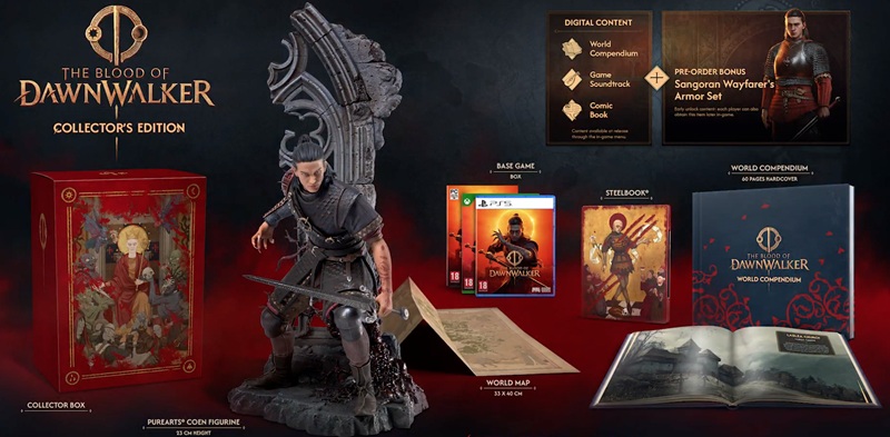 The Collector's Edition includes a 23cm Coen figurine, steelbook, hardcover artbook, and a physical map.