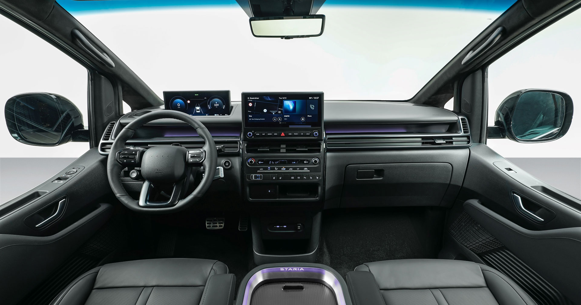 Control panel of Hyundai Staria Electric
