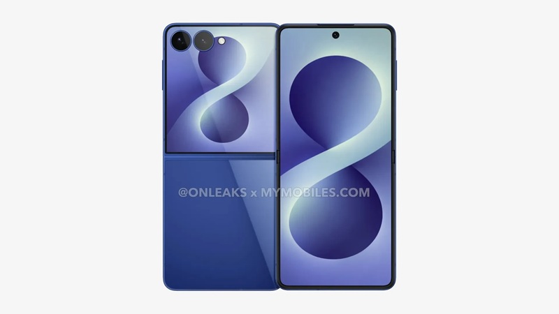 Rendu CAO du Galaxy Z Flip 8 - Vue 3