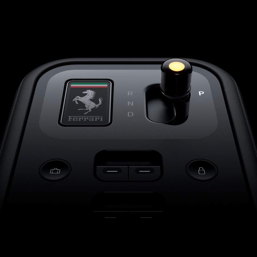 Concept visuel de l'intérieur de la Ferrari Luce