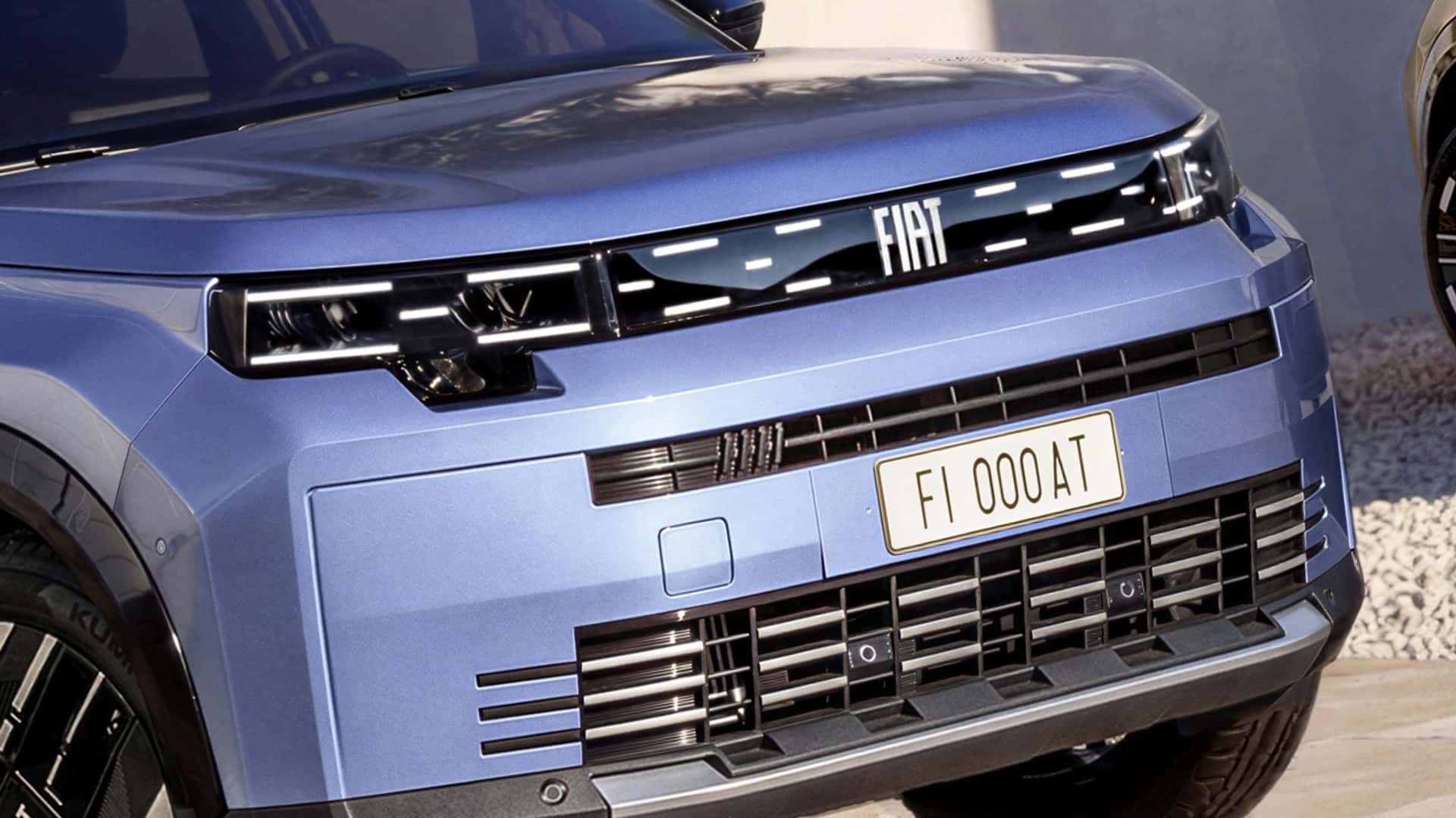 Фронтальный вид Fiat Grizzly с акцентом на мускулистые колесные арки