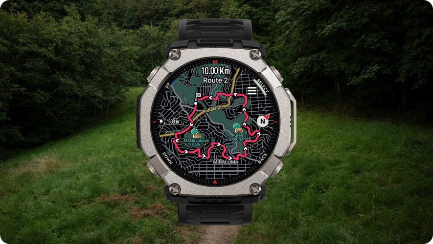 Route planning on Amazfit T-Rex Ultra 2