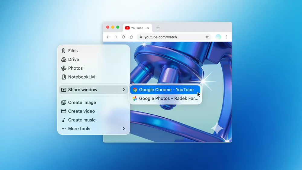 Interface of the Gemini app on macOS