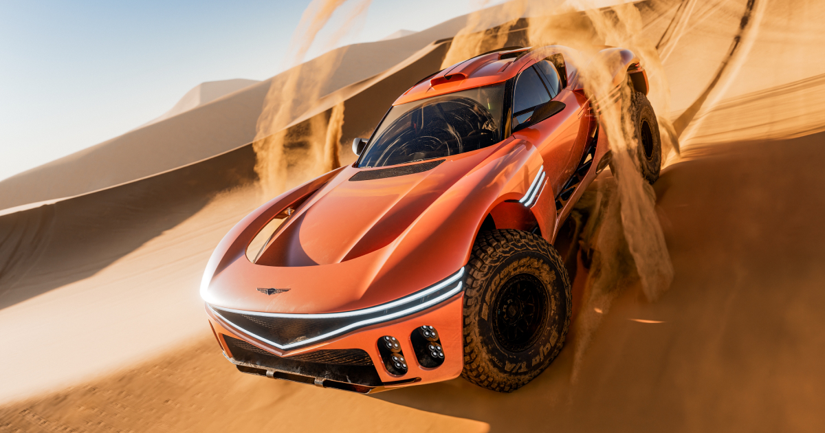 Genesis X Skorpio concept in the desert