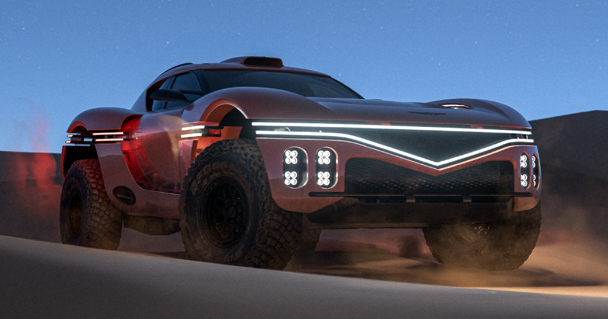 Genesis X Skorpio against the backdrop of sand dunes