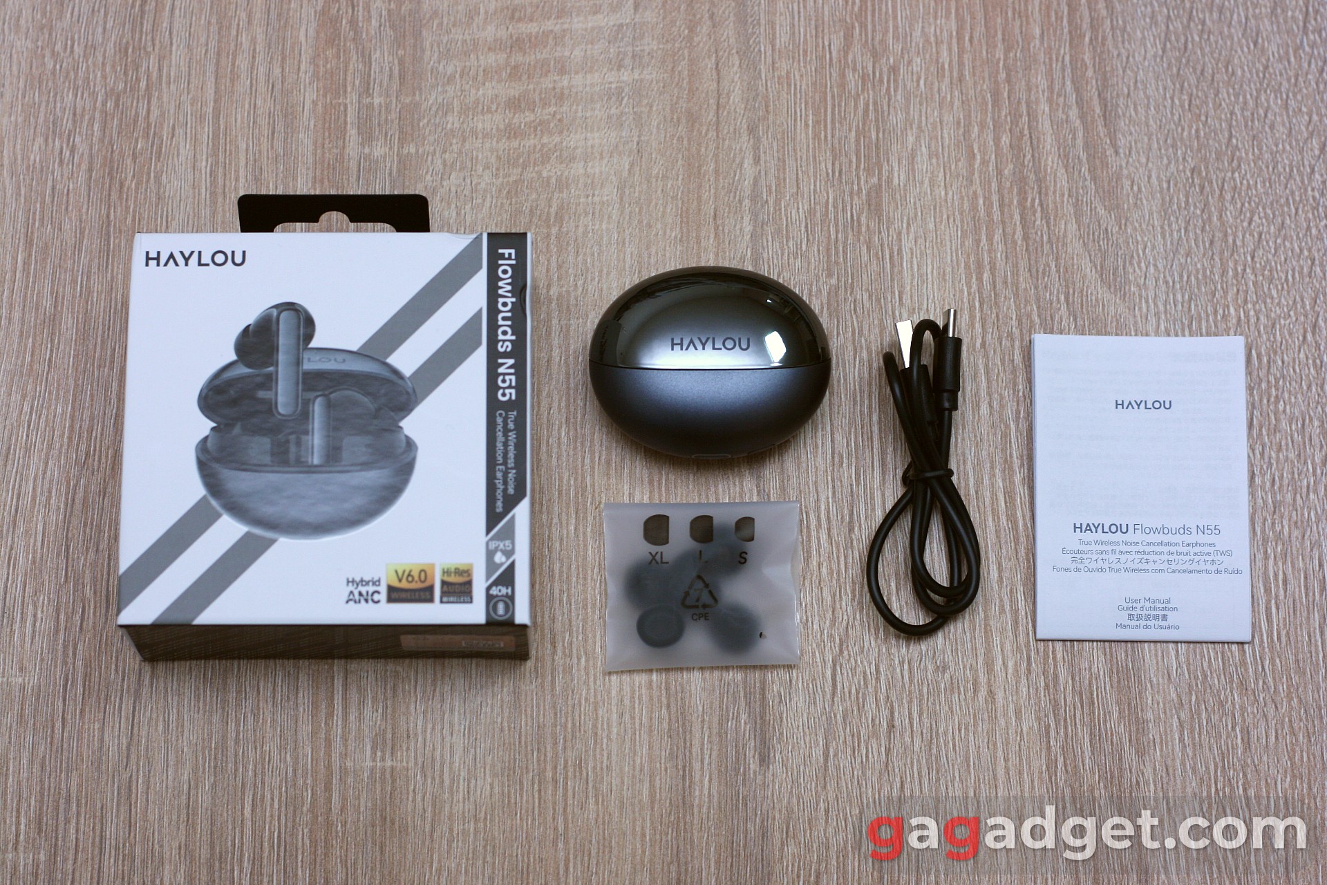 Haylou FlowBuds N55 delivery set