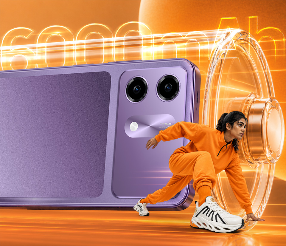 6000mAh battery inside the HMD Vibe 2 5G. Image: HMD