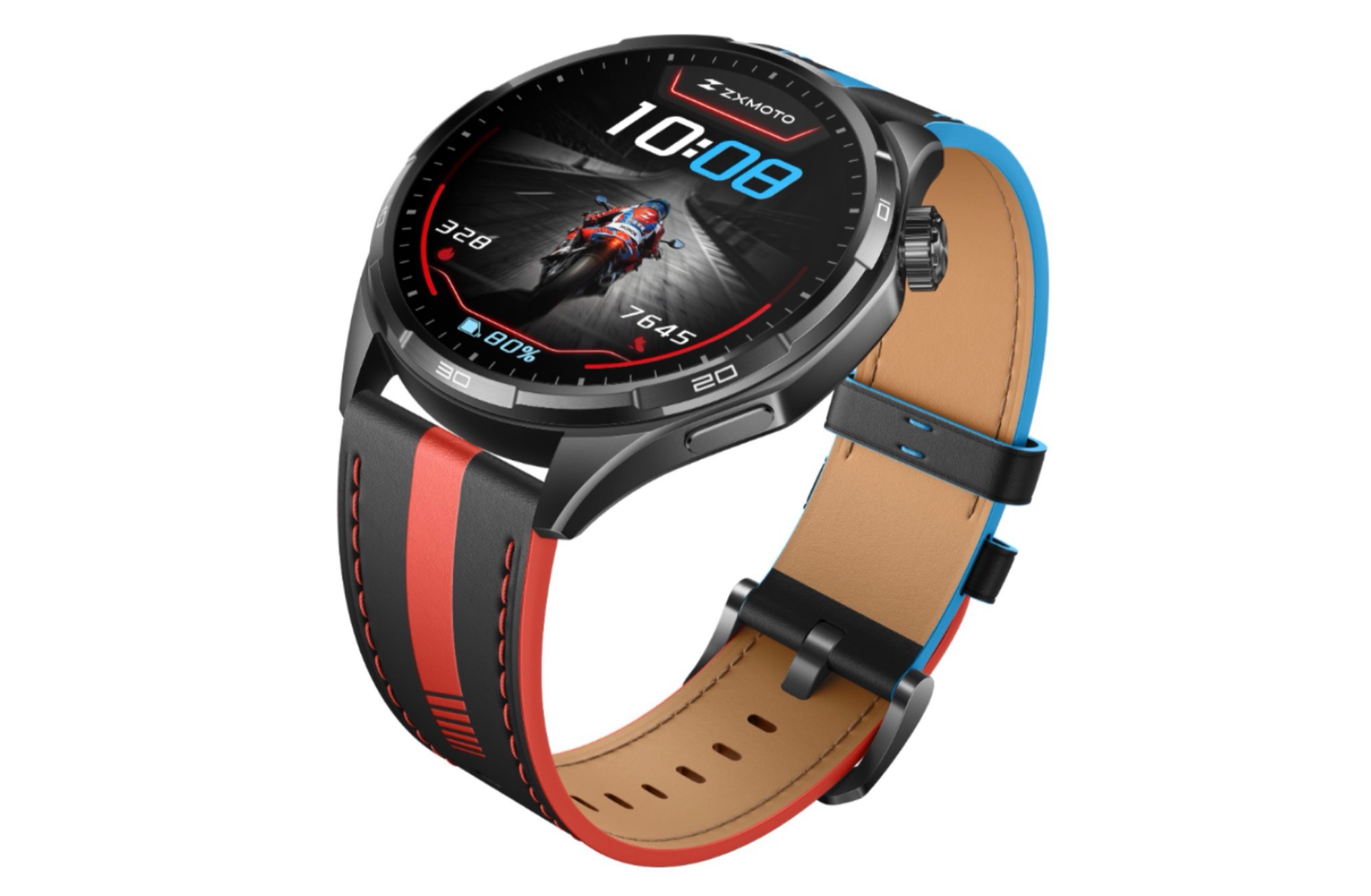 Honor Watch 6 Plus Motorcycle Edition, co-developed with racer and ZXMOTO founder Zhang Xue.