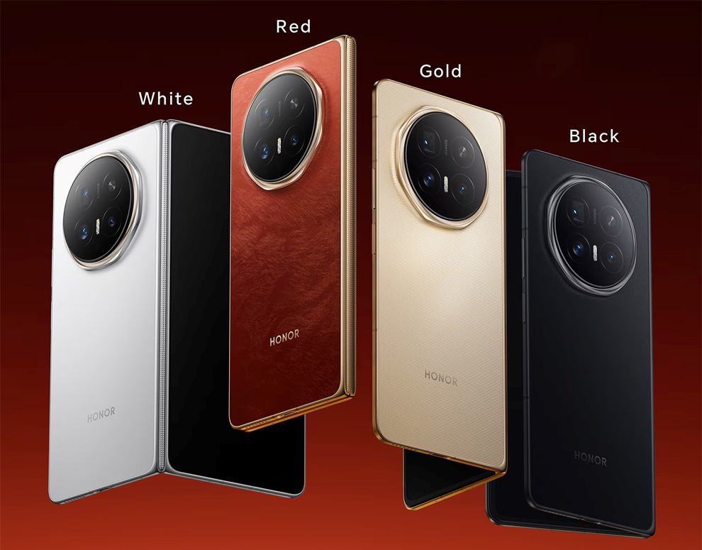 The Magic V6 in its folded form: 8.75mm thin, with a battery that dwarfs most foldable rivals. Image: Honor