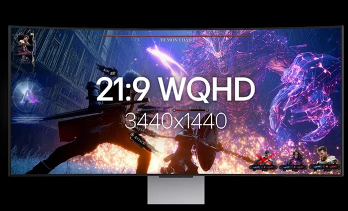 LG UltraGear 34GX90SB-W — 34-inch curved OLED ultrawide in the new white finish.