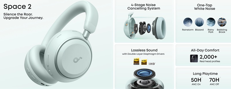 Soundcore Space 2 headphones