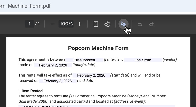 PDF editing in Chrome