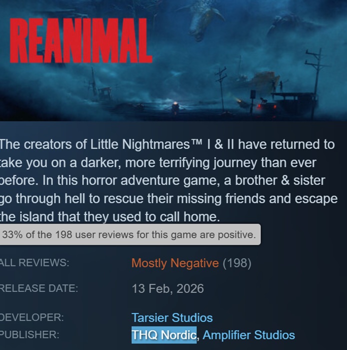 Screenshot from the game Reanimal