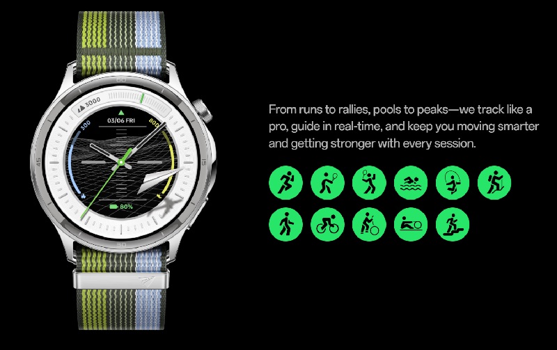 Oppo Watch S in rhythmic silver
