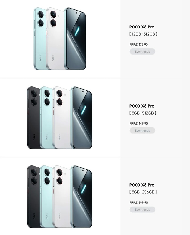 Дизайнерські варіанти для серії Poco X8 Pro