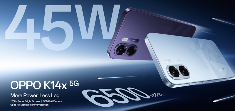 New budget smartphone Oppo K14x 5G