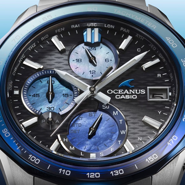 Титановий браслет годинника Casio Oceanus