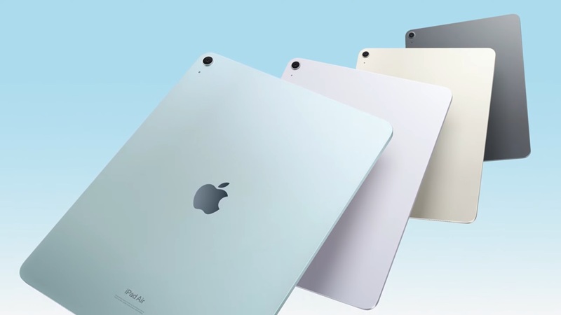 iPad Air in various colors