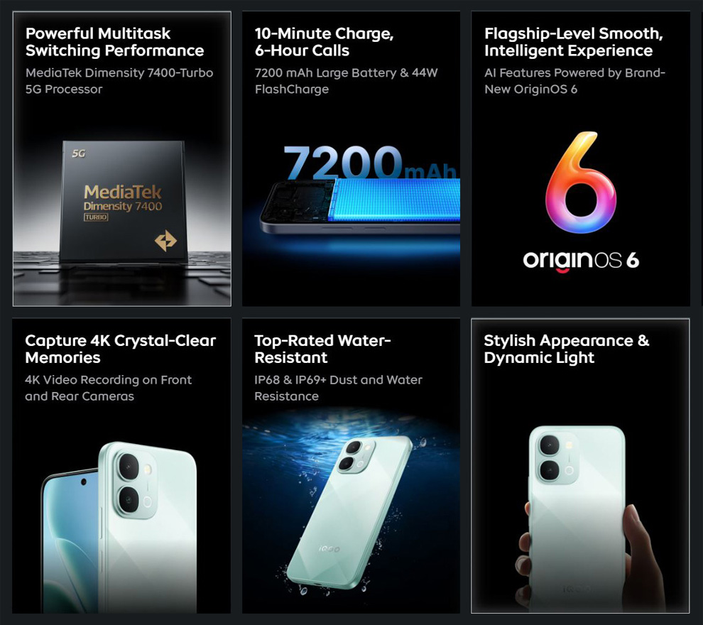 Функции смартфона iQOO Z11xa 5G