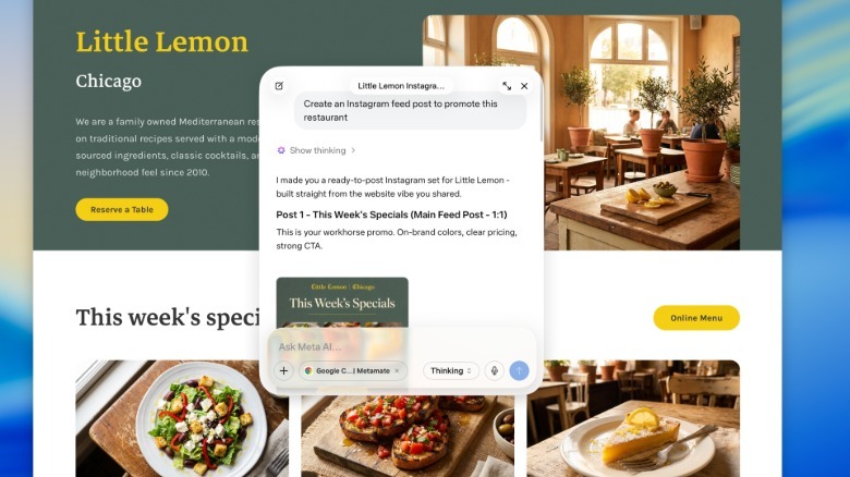 Meta AI's Mac app connects to Google Workspace and reads engagement data from professional Facebook and Instagram accounts.