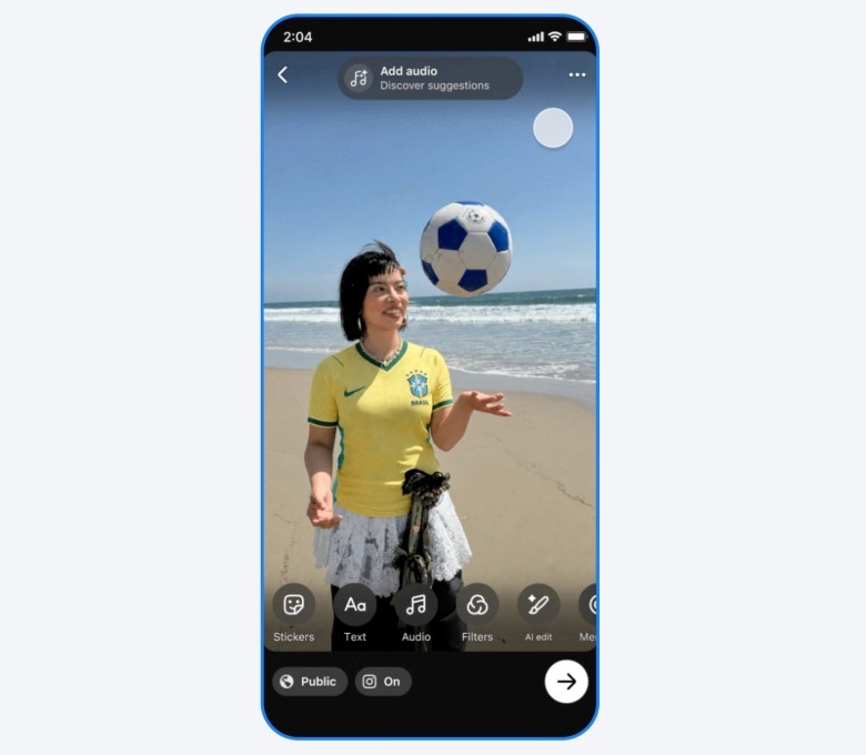 Les nouveaux outils créatifs permettent de modifier vêtements et accessoires sur les photos, ou de générer des montages vidéo en un tap.