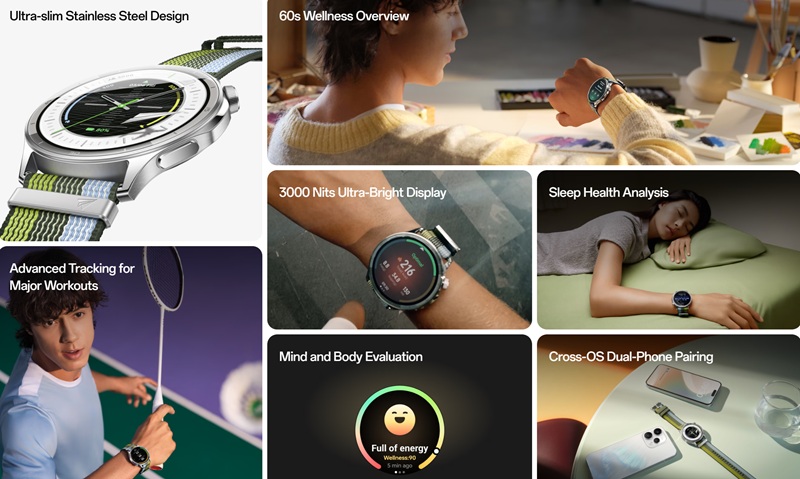 Oppo Watch S smartwatches underwater