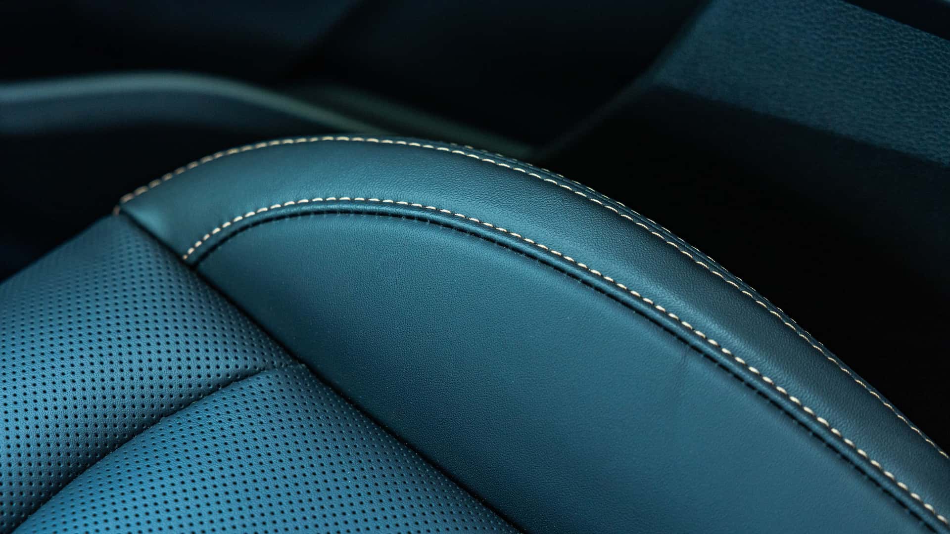 Detail shot of KGM Musso EV 2026 Black Edition interior