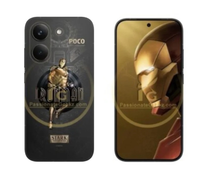 Изображение передней панели Poco X8 Pro Iron Man Edition