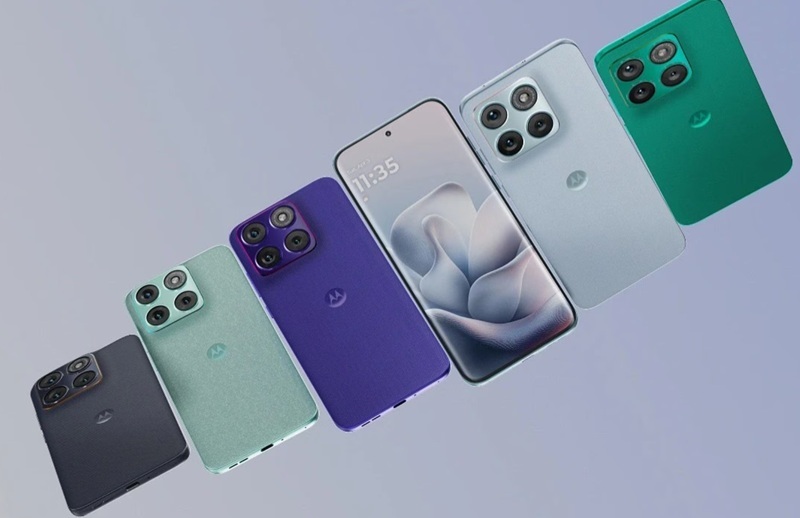L'écran AMOLED 6,78 pouces du Motorola Edge 70 Fusion, avec ses bords incurvés et son taux de rafraîchissement de 144 Hz.