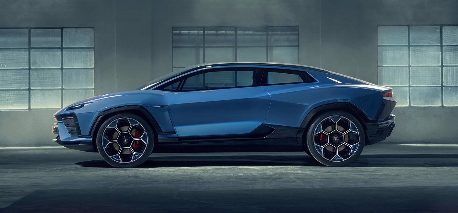 Vue de face de la Lamborghini Lanzador
