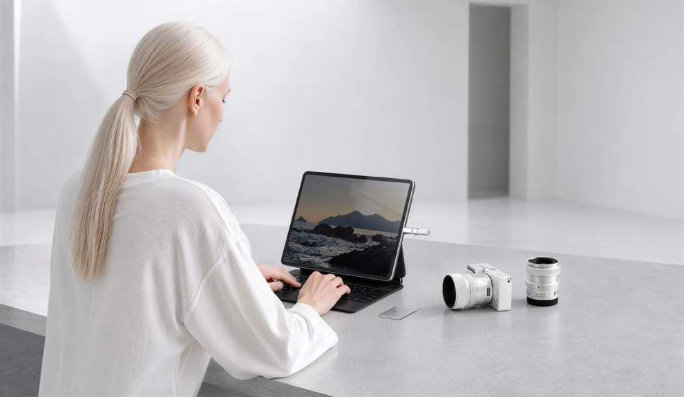 Lexar Muse SSD на задней панели телефона