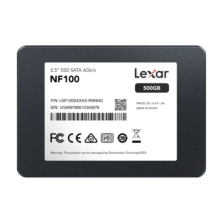 Lexar NF100 SSD - Вид спереди