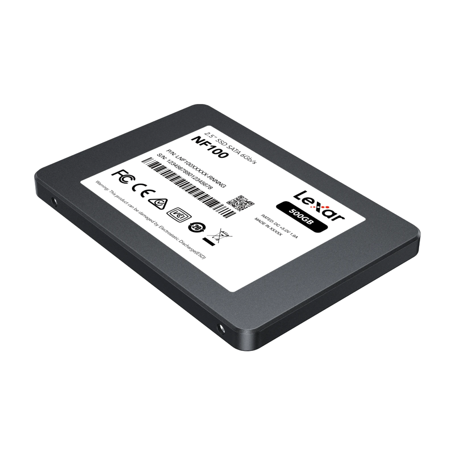 Lexar NF100 SSD - Вид сбоку