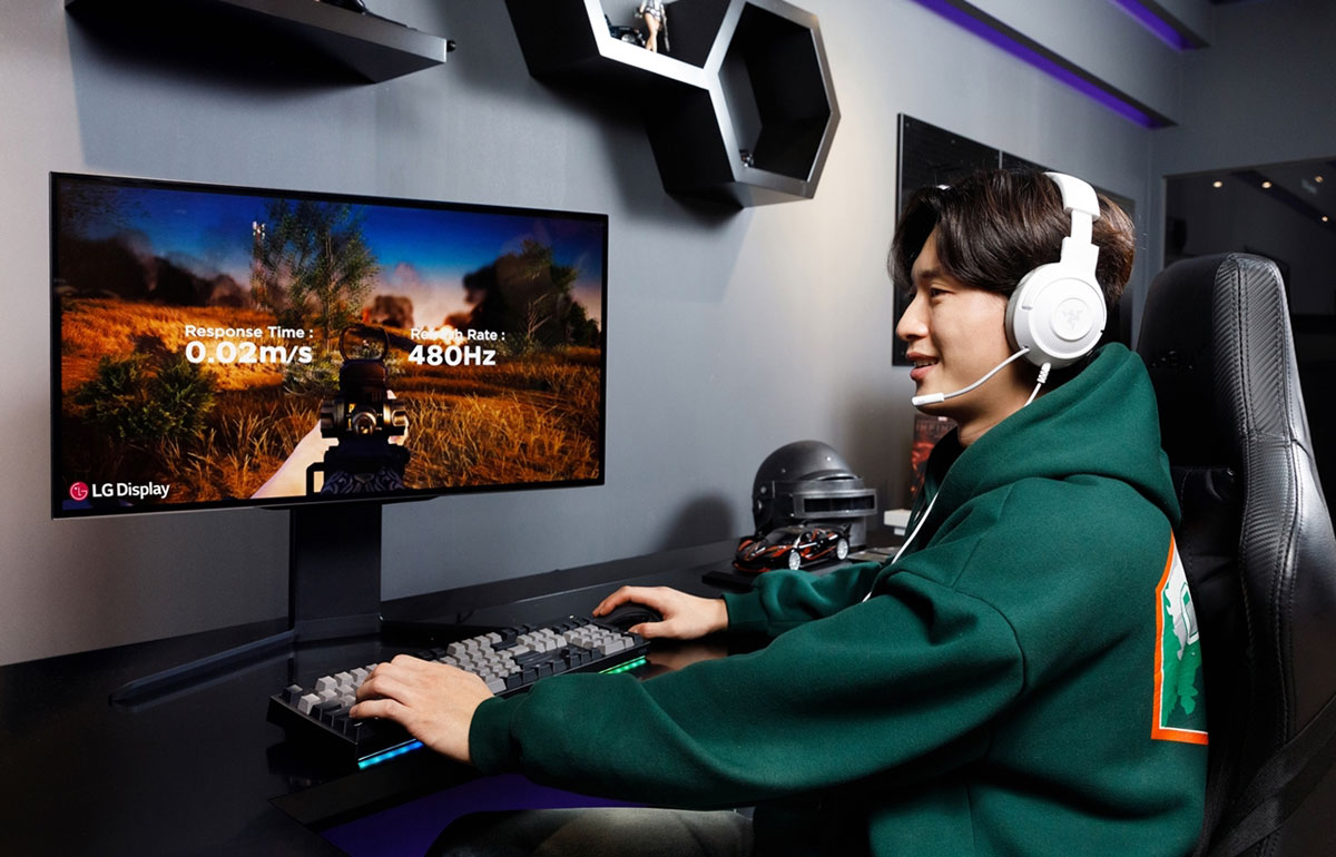 LG Display's blind test measured hit accuracy across four refresh rates: 60, 240, 360, and 480Hz. Source: LG Display
