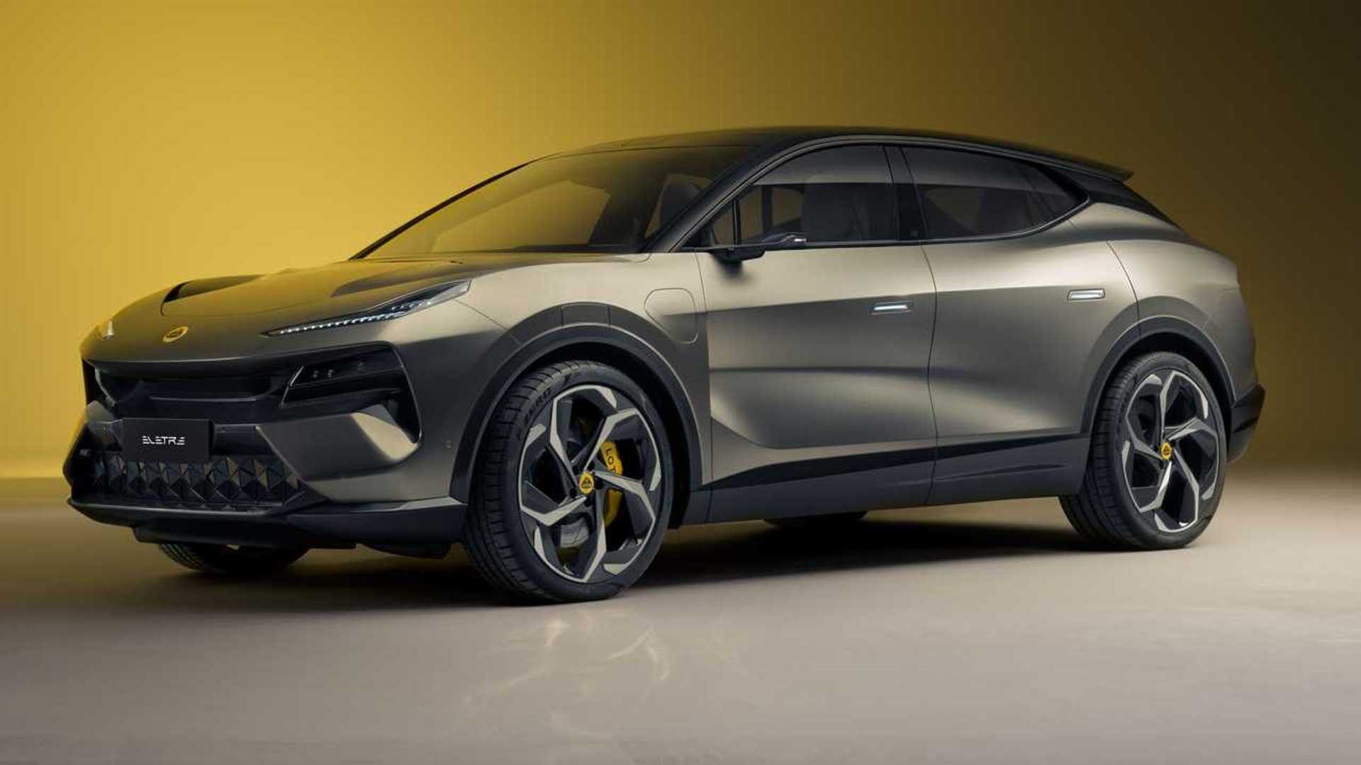 Сірий Lotus Eletre на фронтальному куті