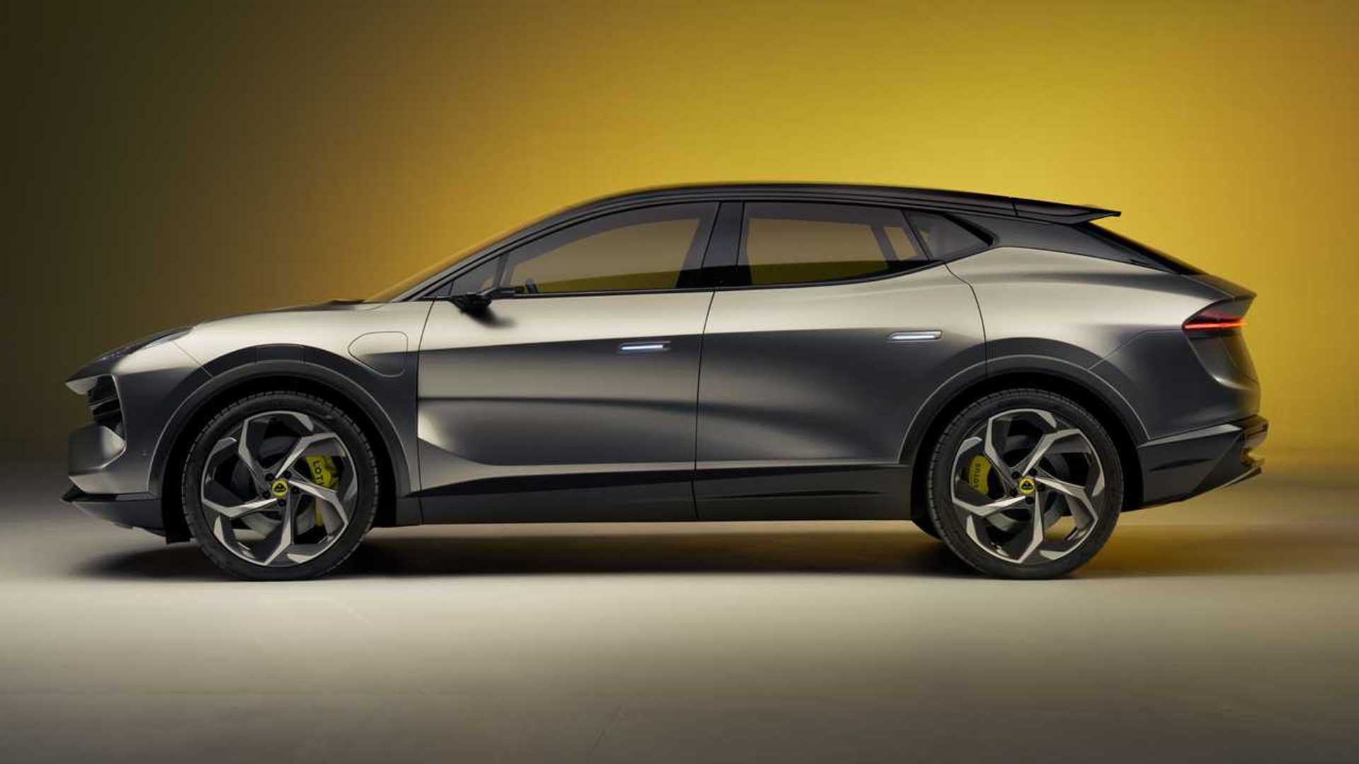 Сірий Lotus Eletre збоку