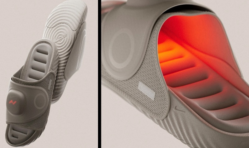 Les modules Hyperslide Pods se fixent magnétiquement sur chaque claquette et offrent chaleur et vibration réglables.